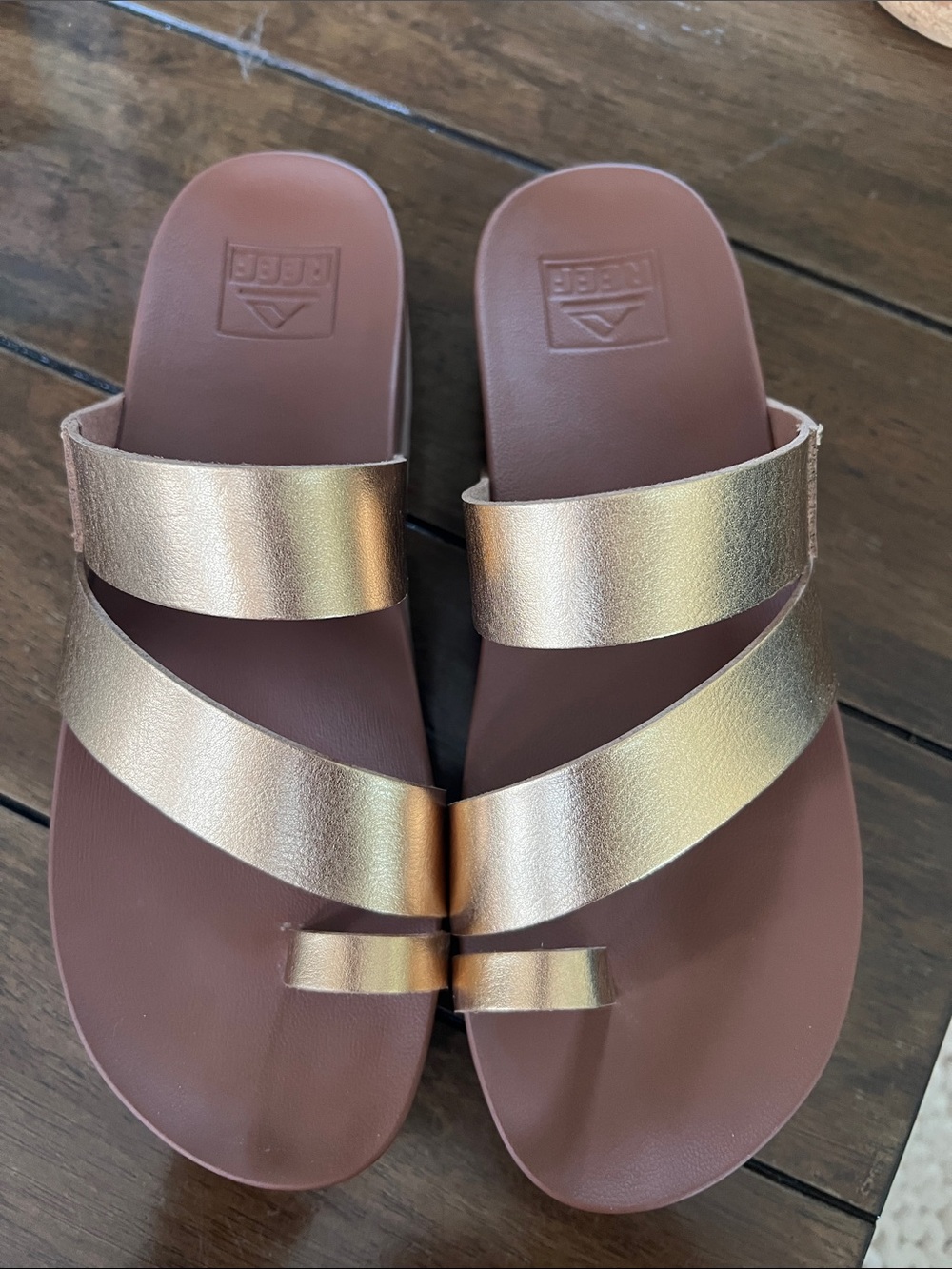 Reef Women s Platform Sandals - Brown & Gold - Picture 3 of 12
